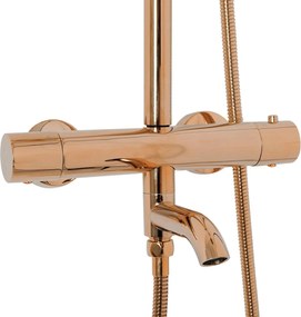 Rea Lungo, sprchový set s termostatom, medená lesklá, REA-P7997