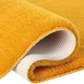 Dekorstudio Kožušinový koberec do kúpeľne TOPIA mats - žltý Rozmer koberca: 50x90cm