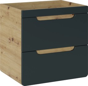 Comad Kúpeľňová skrinka pod umývadlo Aruba Cosmos 60 dub craft/vesmírne sivá