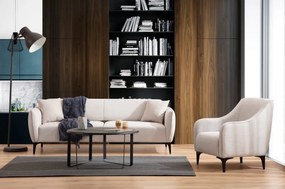 Třímístná rozkládací pohovka Belissimo 220 cm bílá