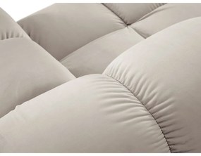 Béžová zamatová modulárna rohová pohovka (variabilná) Bellis – Micadoni