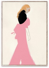 Plagát Pink Dress 70 × 100 cm 70 × 100 cm