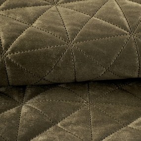 Dekorstudio Zamatový prehoz na posteľ LUIZ3 v hnedej farbe Rozmer prehozu (šírka x dĺžka): 200x220cm