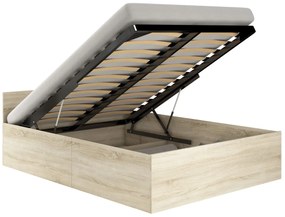 Posteľ CLP 100x200 cm s roštom dub sonoma