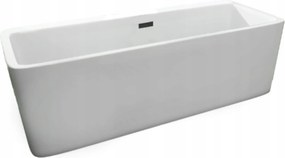 Voľne stojaca vaňa Roma s pokrievkou Black 170 x 80 cm