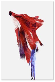 Gario Obraz na plátne Žena kresliaca postavu líšky - Robert Farkas Rozmery: 40 x 60 cm