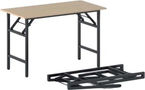 Konferenčný stôl FAST READY, 120x60 cm, čierna podnož, buk