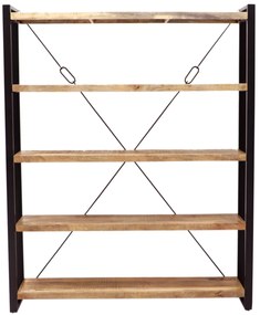 furniture-nabytek.cz - Knižnica kov drevo mango 140x200x35