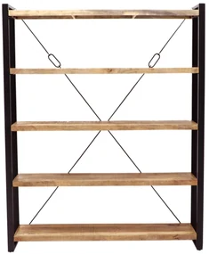 furniture-nabytek.cz - Knižnica kov drevo mango 140x200x35