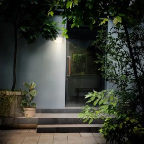 Brilagi -LED Vonkajšie nástenné svietidlo so senzorom TERNI LED/12W/230V šedá IP44