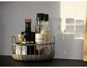 Drôtený kovový košík ø 22x8 cm Inu – Zone