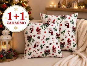 INTERMEDIC SK Obliečka na vankúš Mikulášska čižma 40x40 cm – 1+1 ZADARMO