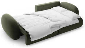 Zelená ženilková rozkladacia/s úložným priestorom rohová pohovka Tonale – Cosmopolitan Design