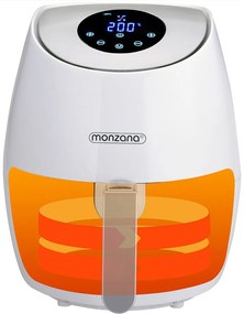 InternetovaZahrada Teplovzdušná fritéza FRYER 1 white – 9 v 1 s dotykovým displejom 1485 W 3,6 l