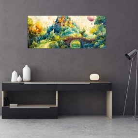Obraz - Rozprávkový zámok (120x50 cm)