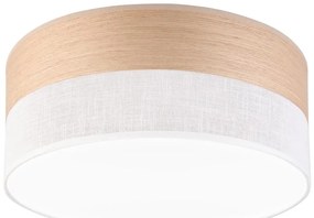 LED Stropné svietidlo SIRJA WOOD LED/20W/230V pr. 35 cm biela/dub