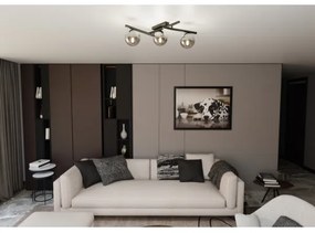 Stropné svietidlo SMART 3xE14/10W/230V čierna/šedá