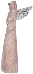 Anjel so strieborným srdcom 24cm