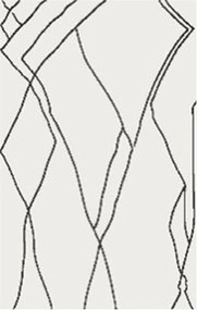 Kusový koberec Moroccan Magic weiß kruh, 190x190 (průměr) kruh, čiernobiela, obývacia izba, My Flair