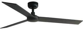 FARO 34298WT - Stropný ventilátor RUDDER L čierna/wenge pr. 132 cm WT + DO