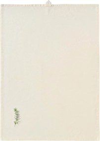 Ib Laursen Bavlnená utierka s výšivkou Summer Vibes Rosemary