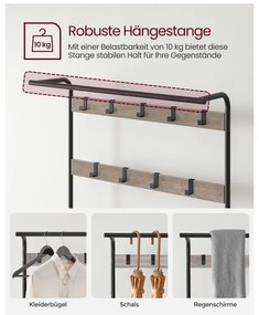 Vešiakový stojan s botníkom HSR400B02