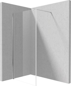 Deante Kerria Plus, Walk-in sprchová zástena 100cm, výška 200cm, 6mm číre sklo s ActiveCover, chrómový profil, KTS_030P