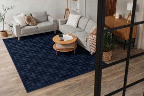 Koberec AURA J2556A tmavomodrý