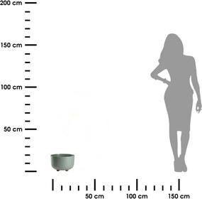 Plastový květináč na nožičkách TERRA 17x26,9 cm - výber z 5 prevedení