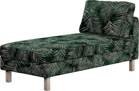 Poťah na ležadlo Karlstad, krátky farba produktu zelená látka zamatová, vzorované