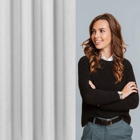 ZATEMŇOVACÍ ZÁVES (100%) NA PÁSKE SUZAN 135X270 CM STRIEBORNÁ