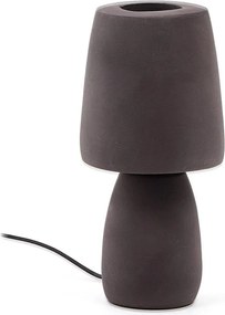Tmavohnedá stolová lampa (výška 30 cm) Tandy – Kave Home