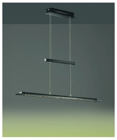 Čierne kovové LED stmievateľné závesné svietidlo Tenso – Fischer &amp; Honsel