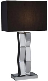 Searchlight EU5110BK - Stolná lampa MIRROR 1xE27/60W/230V