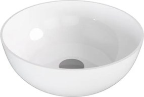 Polysan Banera umývadlo na dosku 39x39 cm biela matná bez prepadu 14337