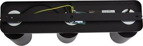 Moderné stropné svietidlo čierne 3-svetlové GU10 70mm - Jeana Luxe