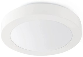 Kúpeľňové stropné svietidlo Logos, Ø 35 cm, biela