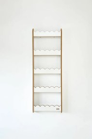 Detská nástenná polica veľká – 3 úrovne úložného priestoru Prírodná