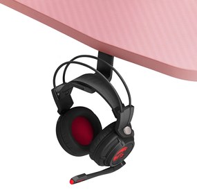 Herný stôl s podsvietením BG01 ružový 120 cm