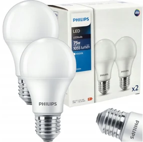 2x LED žiarovka Philips E27 - 10W - 1055lm - 4000K