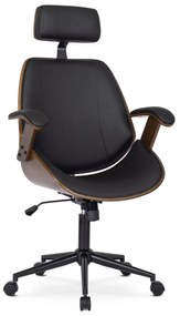 Kancelářská židle Fabian ořech/černá