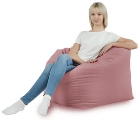 Sedací vak AMALFI plyš pudrovo rúžový