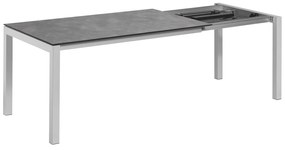 Cubic HPL rozťahovací stôl strieborný/antracit 150-210 cm