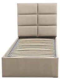 Čalouněná postel TORES bez matrace rozměr 90x200 cm Béžová