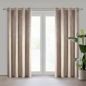 ZATEMŇOVACÍ ZÁVES NA KRÚŽKOCH BETHY 135X250 CM VZOROVANÁ