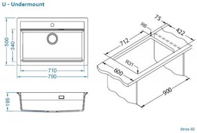 ALVEUS CZ SET ALVEUS ATROX 40 / 91 BLACK ADDITION + BATERIE PRIMROSE 91