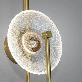 Toolight Toolight, LED nástenné svietidlo 53x18cm, 3W, 3000K, LHJ072-W, zlatá matná, OSW-50032