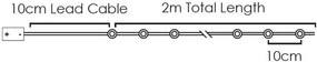 ACA Lighting LED vianočné/dekoračné girlanda - srdiečka, červená farba, 200 cm, IP20, 2xAA