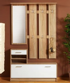 Predsieňová stena Vincent, dub sonoma/biela