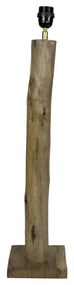 Drevená základňa ku stojacej lampe Eukalyptus - 15 * 15 * 70cm / E27